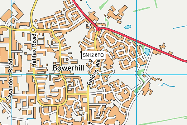 SN12 6FQ map - OS VectorMap District (Ordnance Survey) SN12 6FQ map - OS VectorMap District (Ordnance Survey)