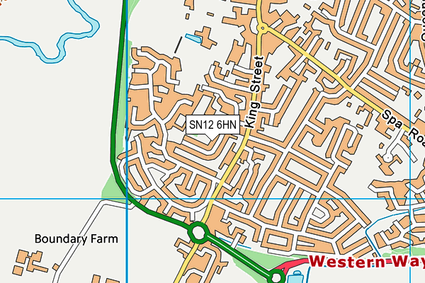 SN12 6HN map - OS VectorMap District (Ordnance Survey)