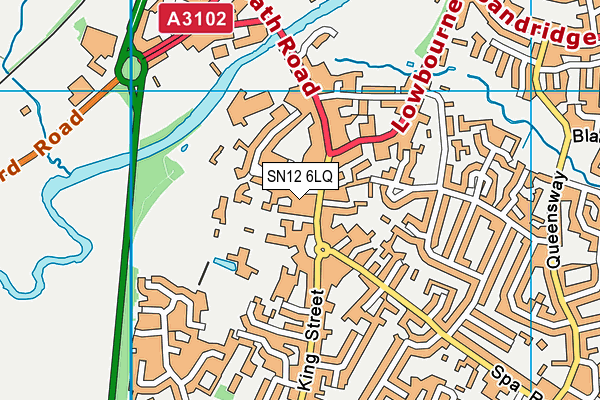 SN12 6LQ map - OS VectorMap District (Ordnance Survey) SN12 6LQ map - OS VectorMap District (Ordnance Survey)