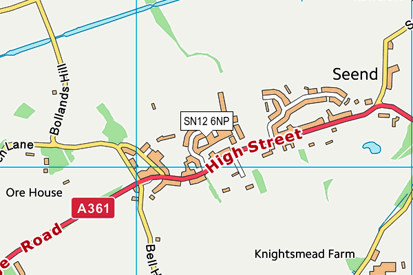 SN12 6NP map - OS VectorMap District (Ordnance Survey)