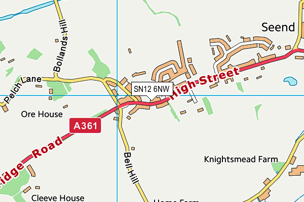 SN12 6NW map - OS VectorMap District (Ordnance Survey)