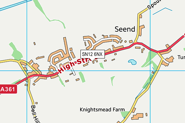 SN12 6NX map - OS VectorMap District (Ordnance Survey)