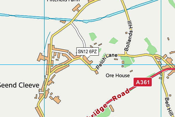 SN12 6PZ map - OS VectorMap District (Ordnance Survey)