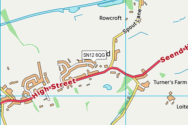 SN12 6QG map - OS VectorMap District (Ordnance Survey)