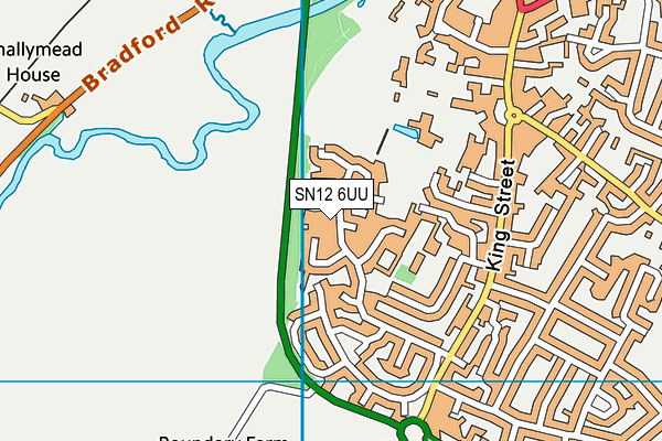 SN12 6UU map - OS VectorMap District (Ordnance Survey)
