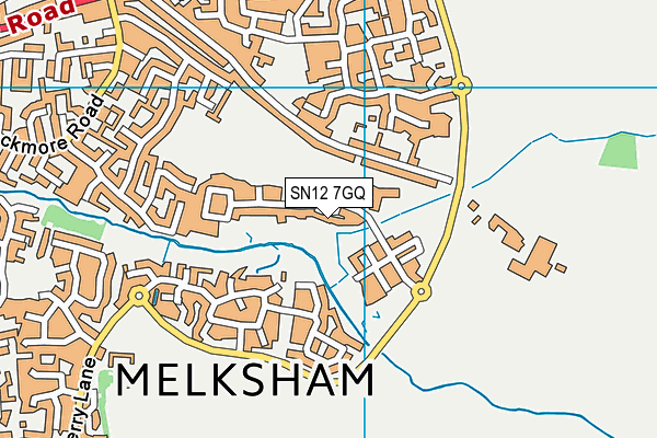 SN12 7GQ map - OS VectorMap District (Ordnance Survey)