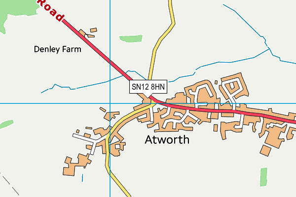 SN12 8HN map - OS VectorMap District (Ordnance Survey)