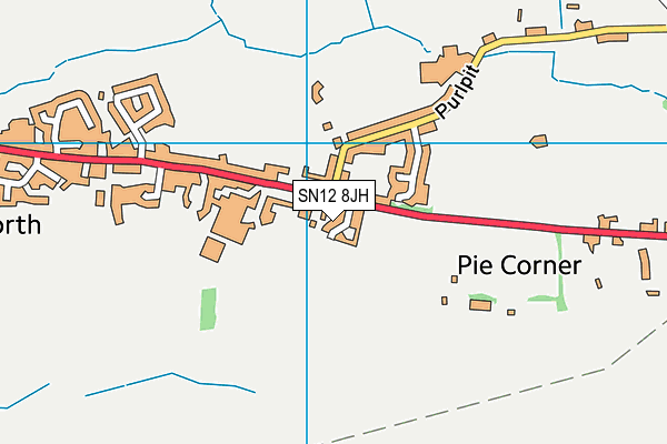 SN12 8JH map - OS VectorMap District (Ordnance Survey)