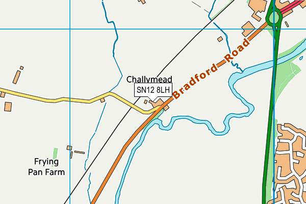 SN12 8LH map - OS VectorMap District (Ordnance Survey)
