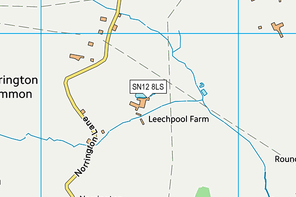 SN12 8LS map - OS VectorMap District (Ordnance Survey) SN12 8LS map - OS VectorMap District (Ordnance Survey)