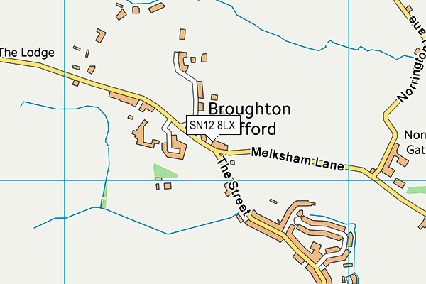 SN12 8LX map - OS VectorMap District (Ordnance Survey)