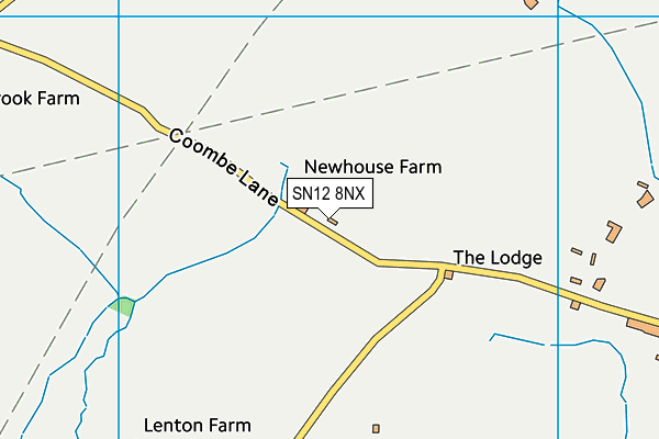 SN12 8NX map - OS VectorMap District (Ordnance Survey) SN12 8NX map - OS VectorMap District (Ordnance Survey)
