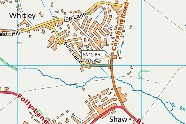 SN12 8RL map - OS VectorMap District (Ordnance Survey)