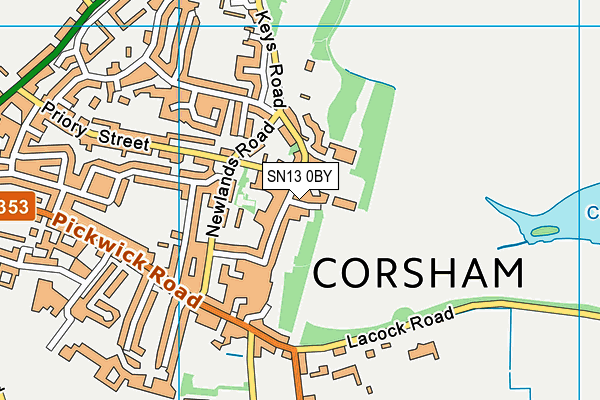 SN13 0BY map - OS VectorMap District (Ordnance Survey) SN13 0BY map - OS VectorMap District (Ordnance Survey)
