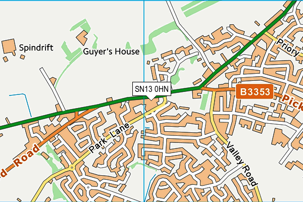 SN13 0HN map - OS VectorMap District (Ordnance Survey)