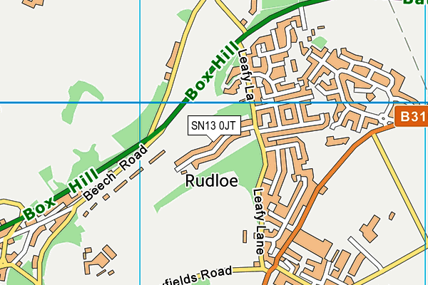 SN13 0JT map - OS VectorMap District (Ordnance Survey) SN13 0JT map - OS VectorMap District (Ordnance Survey)