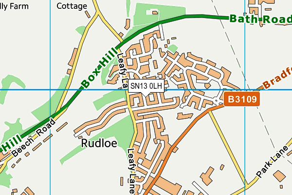 SN13 0LH map - OS VectorMap District (Ordnance Survey) SN13 0LH map - OS VectorMap District (Ordnance Survey)
