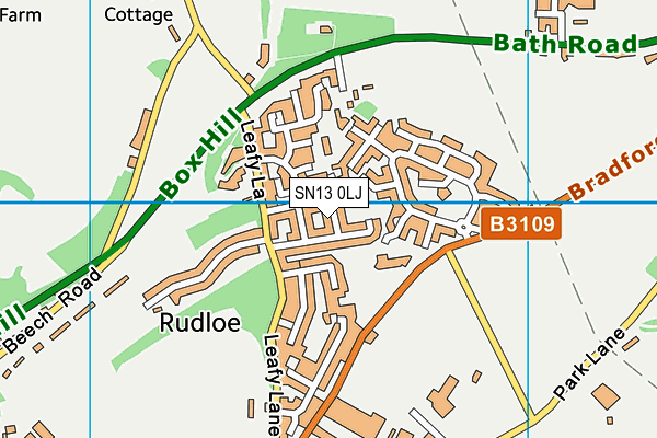 SN13 0LJ map - OS VectorMap District (Ordnance Survey) SN13 0LJ map - OS VectorMap District (Ordnance Survey)