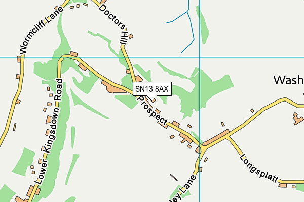SN13 8AX map - OS VectorMap District (Ordnance Survey)