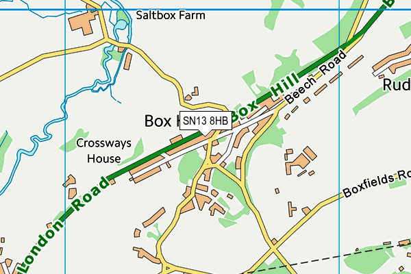 SN13 8HB map - OS VectorMap District (Ordnance Survey) SN13 8HB map - OS VectorMap District (Ordnance Survey)