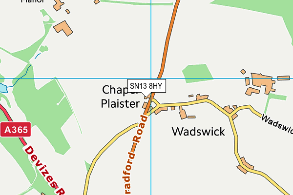 SN13 8HY map - OS VectorMap District (Ordnance Survey) SN13 8HY map - OS VectorMap District (Ordnance Survey)
