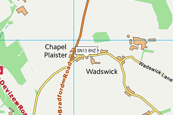 SN13 8HZ map - OS VectorMap District (Ordnance Survey)