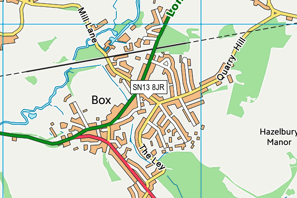SN13 8JR map - OS VectorMap District (Ordnance Survey) SN13 8JR map - OS VectorMap District (Ordnance Survey)