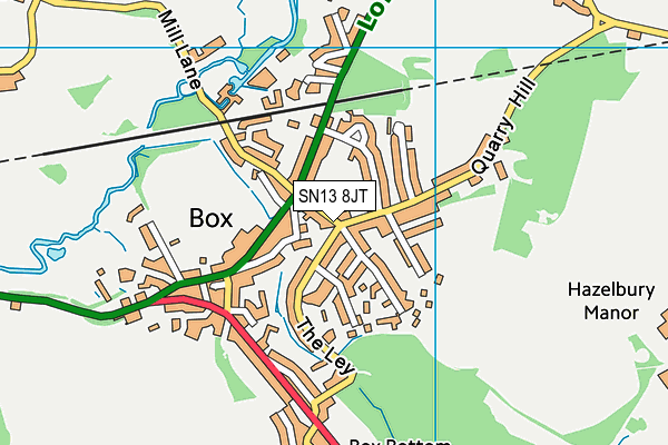 SN13 8JT map - OS VectorMap District (Ordnance Survey) SN13 8JT map - OS VectorMap District (Ordnance Survey)