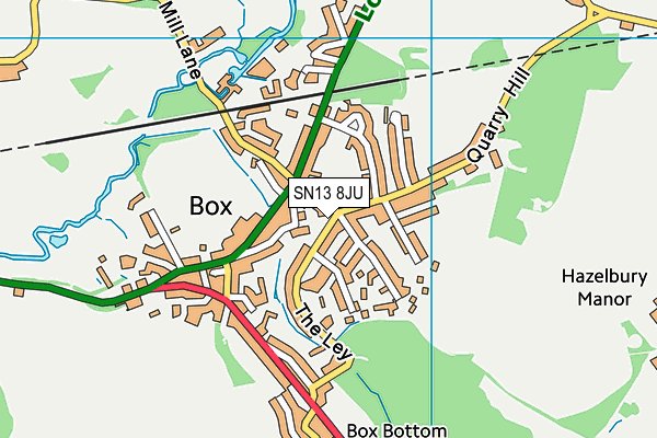 SN13 8JU map - OS VectorMap District (Ordnance Survey) SN13 8JU map - OS VectorMap District (Ordnance Survey)