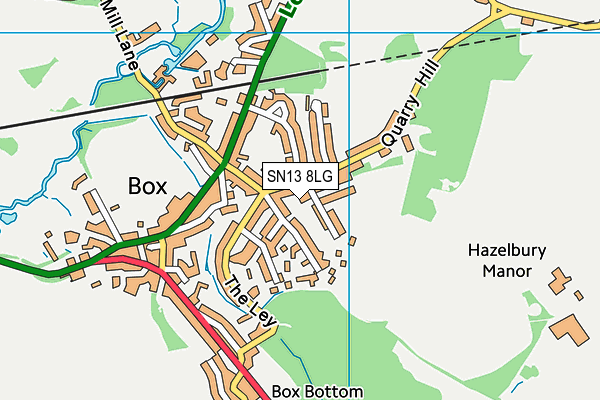 SN13 8LG map - OS VectorMap District (Ordnance Survey) SN13 8LG map - OS VectorMap District (Ordnance Survey)