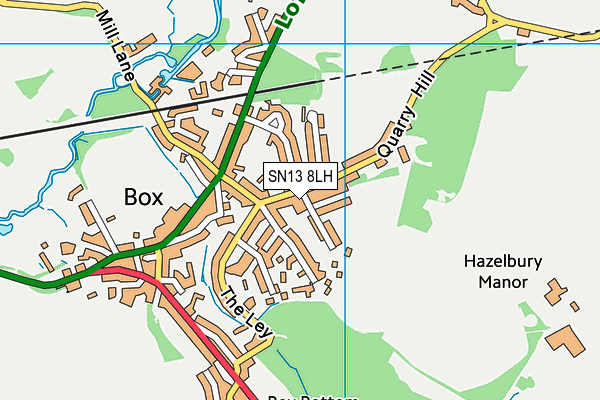 SN13 8LH map - OS VectorMap District (Ordnance Survey) SN13 8LH map - OS VectorMap District (Ordnance Survey)