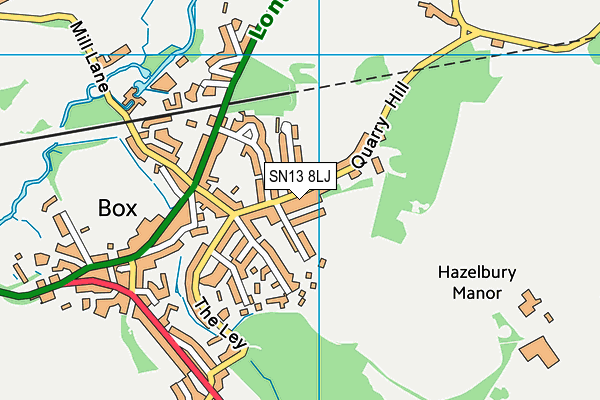 SN13 8LJ map - OS VectorMap District (Ordnance Survey) SN13 8LJ map - OS VectorMap District (Ordnance Survey)