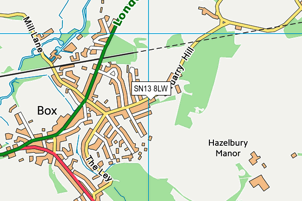 SN13 8LW map - OS VectorMap District (Ordnance Survey)