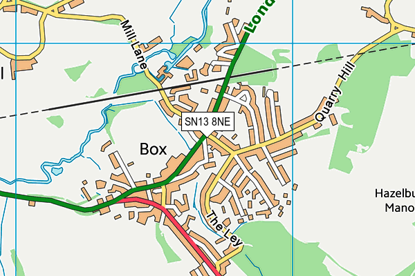 SN13 8NE map - OS VectorMap District (Ordnance Survey)