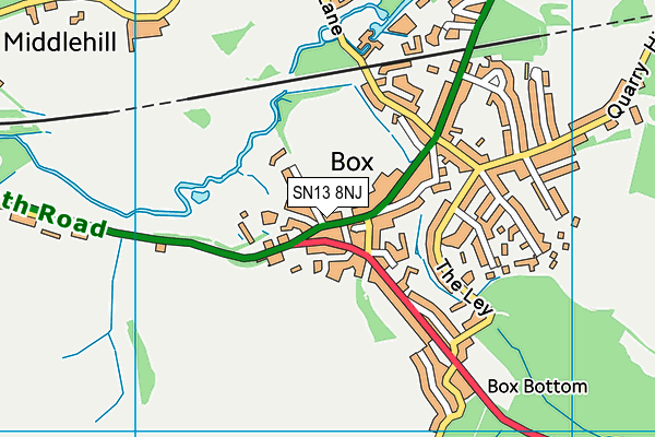 SN13 8NJ map - OS VectorMap District (Ordnance Survey)