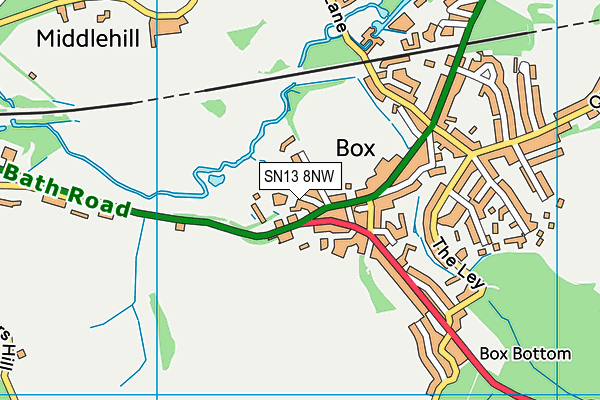 SN13 8NW map - OS VectorMap District (Ordnance Survey) SN13 8NW map - OS VectorMap District (Ordnance Survey)
