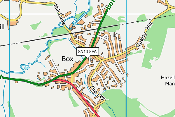 SN13 8PA map - OS VectorMap District (Ordnance Survey) SN13 8PA map - OS VectorMap District (Ordnance Survey)