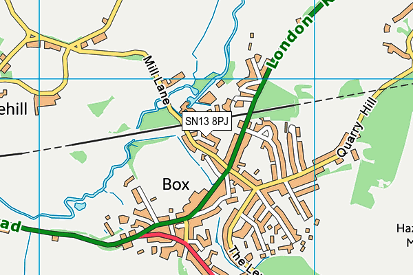 SN13 8PJ map - OS VectorMap District (Ordnance Survey) SN13 8PJ map - OS VectorMap District (Ordnance Survey)