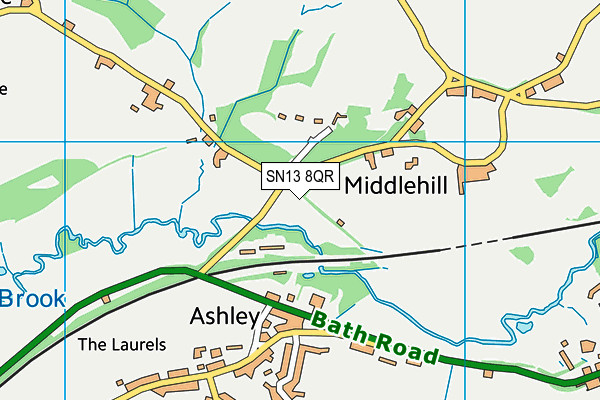 SN13 8QR map - OS VectorMap District (Ordnance Survey) SN13 8QR map - OS VectorMap District (Ordnance Survey)