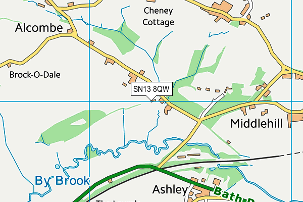SN13 8QW map - OS VectorMap District (Ordnance Survey) SN13 8QW map - OS VectorMap District (Ordnance Survey)