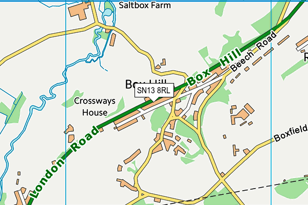 SN13 8RL map - OS VectorMap District (Ordnance Survey) SN13 8RL map - OS VectorMap District (Ordnance Survey)