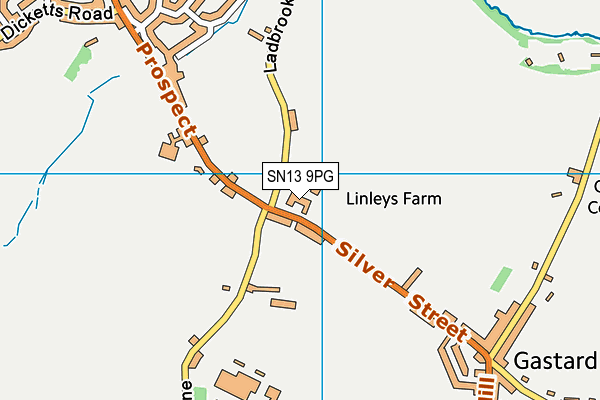 SN13 9PG map - OS VectorMap District (Ordnance Survey) SN13 9PG map - OS VectorMap District (Ordnance Survey)