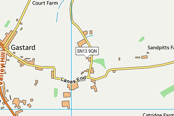 SN13 9QN map - OS VectorMap District (Ordnance Survey) SN13 9QN map - OS VectorMap District (Ordnance Survey)