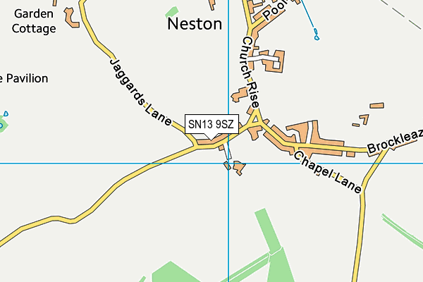 SN13 9SZ map - OS VectorMap District (Ordnance Survey)