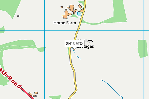 SN13 9TQ map - OS VectorMap District (Ordnance Survey) SN13 9TQ map - OS VectorMap District (Ordnance Survey)