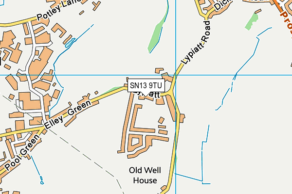 SN13 9TU map - OS VectorMap District (Ordnance Survey) SN13 9TU map - OS VectorMap District (Ordnance Survey)
