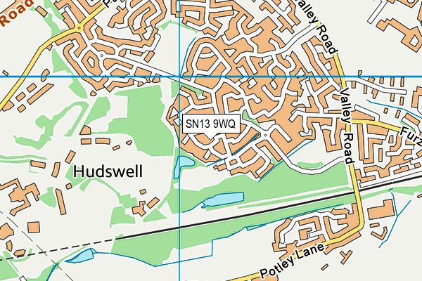 SN13 9WQ map - OS VectorMap District (Ordnance Survey) SN13 9WQ map - OS VectorMap District (Ordnance Survey)