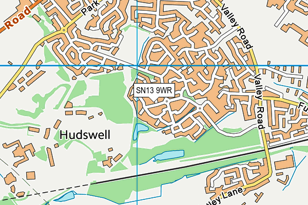 SN13 9WR map - OS VectorMap District (Ordnance Survey) SN13 9WR map - OS VectorMap District (Ordnance Survey)