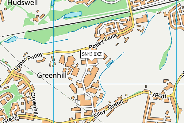 SN13 9XZ map - OS VectorMap District (Ordnance Survey) SN13 9XZ map - OS VectorMap District (Ordnance Survey)