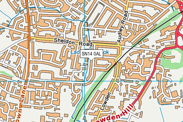 SN14 0AL map - OS VectorMap District (Ordnance Survey) SN14 0AL map - OS VectorMap District (Ordnance Survey)
